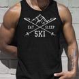 Eat Sleep Ski Repeat Skiing Holidays Skier Tank Top Geschenke für Ihn