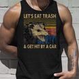 Lets Eat Trash And Get Hit By A Car -Intage Opossum Tank Top Geschenke für Ihn