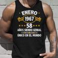 Enero 1967 58 Años Hombre Cumpleaños Regalo Enero 1967 Camiseta sin mangas Regalos para él