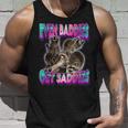 Even Baddies Get Saddies Raccoon Meme Tank Top - Fun & Quirky Gifts for Him