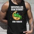 Fabian Official Sleep Personalised Tank Top Geschenke für Ihn