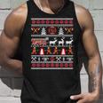 Fireman Ugly Christmas Sweater Fireman Fire Brigade Tank Top Geschenke für Ihn