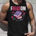 Freadom Anti Ban Books Freedom To Read Book Reading Tank Top Gifts for Him
