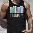 Freadom Books Reader Librarian Reading Tank Top Gifts for Him
