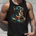 French Bulldog Cool Biker Motorcycle Riding Frenchie Tank Top Geschenke für Ihn