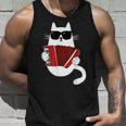 Cat Sunglasses Accordionist Accordion Musician Tank Top Geschenke für Ihn