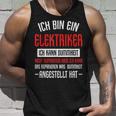 Electrician Sayings Accident Training Tank Top Geschenke für Ihn