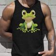 Frog With Big Eyes Frog Motif Tank Top Geschenke für Ihn