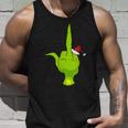 Green Hand Middle Finger Santa Tank Top Geschenke für Ihn