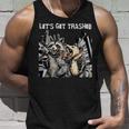 Funny Let's Get Trashed Raccoon & Opossum Beer Tank Top Gifts for Him