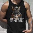 Ganz Ehrlich Ist Mir Egal French Bulldog Slogan Tank Top Geschenke für Ihn