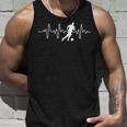 Idea For Footballer Heartbeat Football Tank Top Geschenke für Ihn