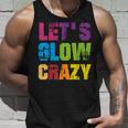 Lets A Glow Crazy Retro Colourful Quote Group Team Tie Dye Tank Top Geschenke für Ihn