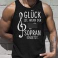 Glück Ist Wenn Der Soprano Insert Choir Singer Tank Top Geschenke für Ihn