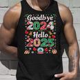 Goodbye 2024 Hello 2025 Merry Christmas Happy New Year 2025 Tank Top Geschenke für Ihn