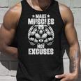Hacer Músculos No Excusas Entrenamientos Gimnasio Cotizaciones Gimnasio Fitness Camiseta sin mangas Regalos para él