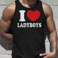 I Heart Love Ladyboys Asia Lover Thailand Ladyboy Tank Top Gifts for Him