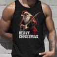 Heavy Christmas Santa Claus Guitar Tank Top Geschenke für Ihn