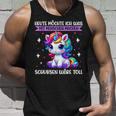 Heute Möchte Ich Was Mit Menschen Machen Schubsen Einhorn Tank Top Geschenke für Ihn