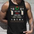 Ho Ho Hol Me A Gin Tonic Costume Christmas Tank Top Geschenke für Ihn