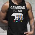 Hombre Grandad Bear Autism Awareness Autism Papa Daddy Camiseta sin mangas Regalos para él