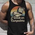 Ich Arbeite Am Computer Cat Kitty Kitten Cat Meme Tank Top Geschenke für Ihn