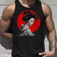 Impresionante Geisha Samurai Pintura Japonesa Tradicional A Camiseta sin mangas Regalos para él