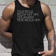 Isch Resch Misch Net Uff Hessian Humour Mouthart Fan S Tank Top Geschenke für Ihn