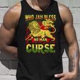 Who Jah Bless No Man Curse Reggae Lover Rasta Tank Top Geschenke für Ihn