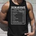 Job Title Worker Nutrition Facts Victim Advocate Tank Top Gifts for Him