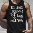 Just a Girl Who Loves Raccoons Cute Raccoon Lover Tank Top Gifts for Him