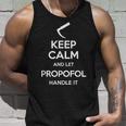 Keep Calm And Let Propofol Handle It Laryngoscope Anaesthesist Tank Top Geschenke für Ihn