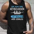 Keyboarder Musician Fun Sayings Music Piano Accessories Tank Top Geschenke für Ihn