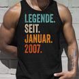 Legend Since January 2007 17 Years Tank Top Geschenke für Ihn