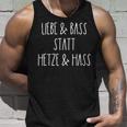 Liebe Und Bass Statt Hetze Und Hass Musik Festival Tank Top Geschenke für Ihn