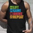 Lift Anime Game Repeat Gym For Geeks And Nerds Tank Top Geschenke für Ihn