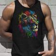 Lion Sunglasses Headphones Party Lion Lovers Lion Tank Top Geschenke für Ihn