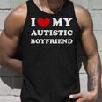 I Love My Autistic Boyfriend Love My Autistic Friend Tank Top Geschenke für Ihn