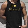 I Love Klos With Sauce Franken Dumplings Upper Franken Heart Tank Top Geschenke für Ihn