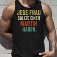 Martin First Name Martin Saying Wedding Tank Top Geschenke für Ihn