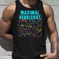 Maximally Dressed With Confetti Costume For Carnival Fancy Dress Tank Top Geschenke für Ihn