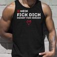 Mein Fick Dich Kommton Herzen Humour Sarcasm Tank Top Geschenke für Ihn