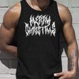 Merry Christmas Death Metal Metal Goth Xmas Tank Top Geschenke für Ihn