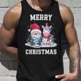 Merry Christmas Santa Hat Gnome Unicorn Xmas Party Christmas Tank Top Geschenke für Ihn