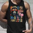 Mono Frontprint Arte Gráfico Animal Obra De Arte Monkey Camiseta sin mangas Regalos para él