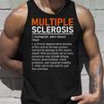 Multiple Sclerosis Awareness Ms Definition Warrior Support Camiseta sin mangas Regalos para él