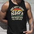 Name Udo Slogan And Gott Schuf Udo S Tank Top Geschenke für Ihn