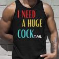 I Need A Huge Cocktail Humour Adult Cocktail Tank Top Geschenke für Ihn