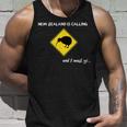 New Zealand Is Calling New Zealand Kiwi Backpacker Tank Top Geschenke für Ihn