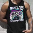 Nivel 18 Desbloqueado Cumpleaños 18 Años Camiseta sin mangas Regalos para él